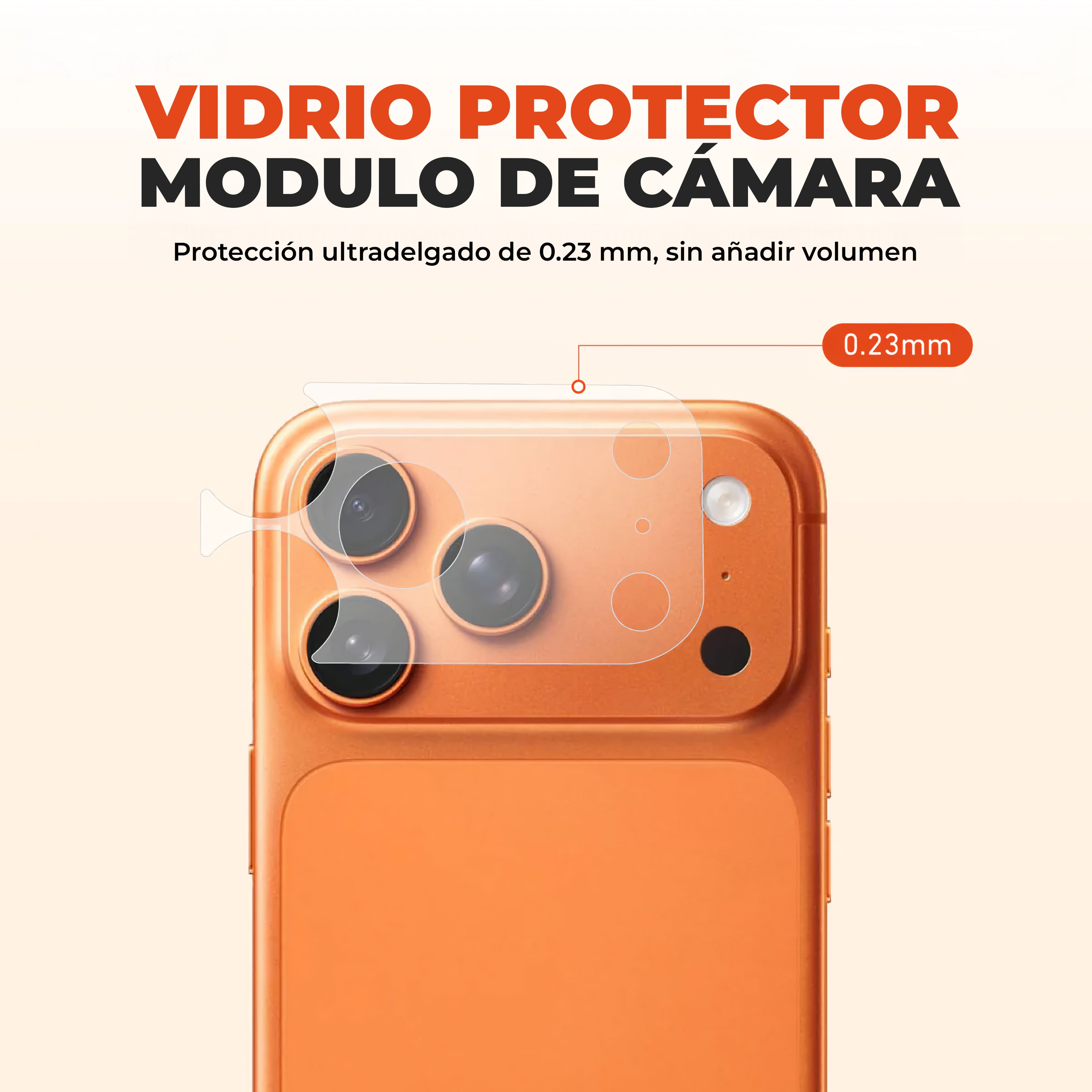 Pack Protector de Membrana Trasera + Módulo de Cámara iPhone 17 Pro max