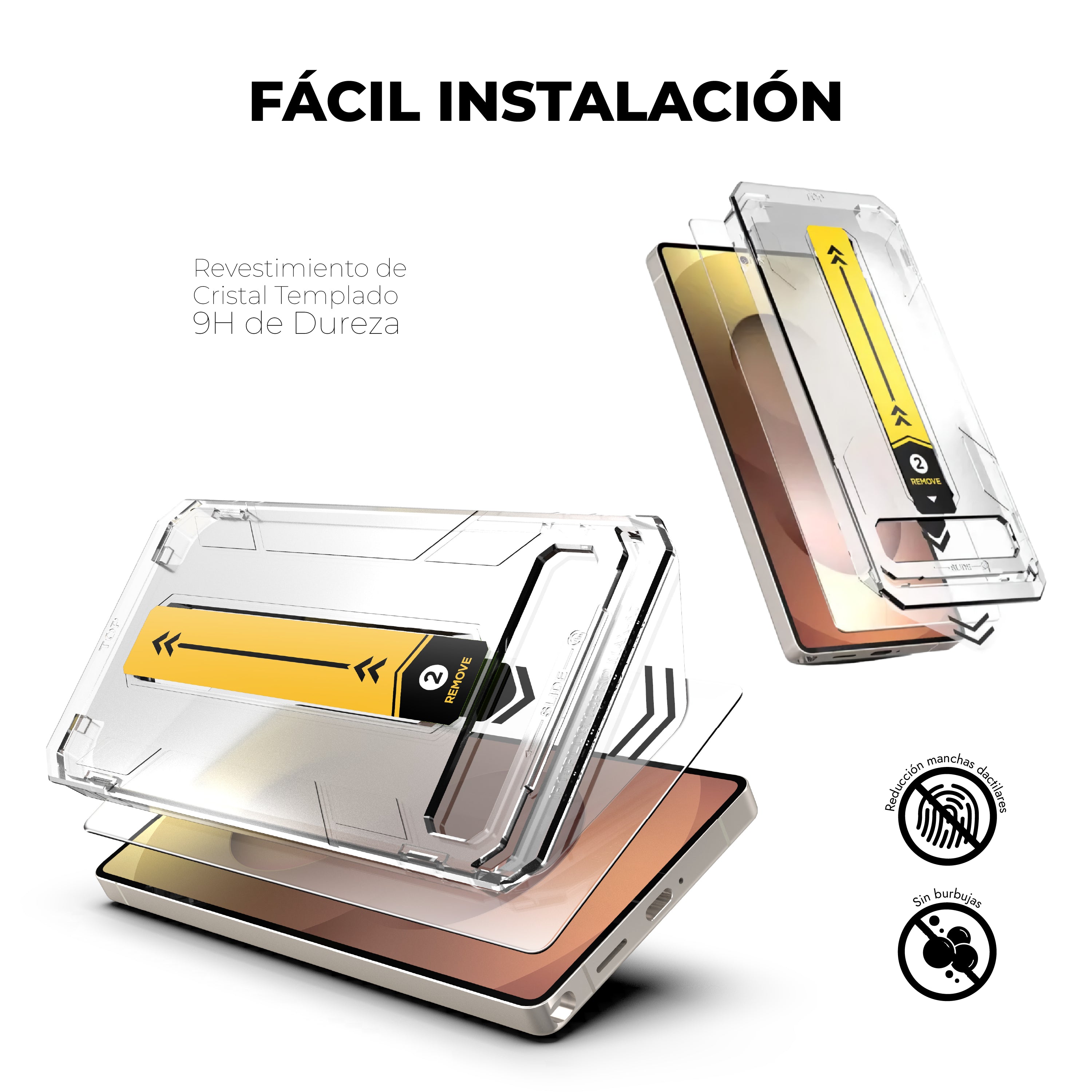 Protector de Pantalla Vidrio Templado 9H - Galaxy S24 Plus / S25 Plus (1 UND)