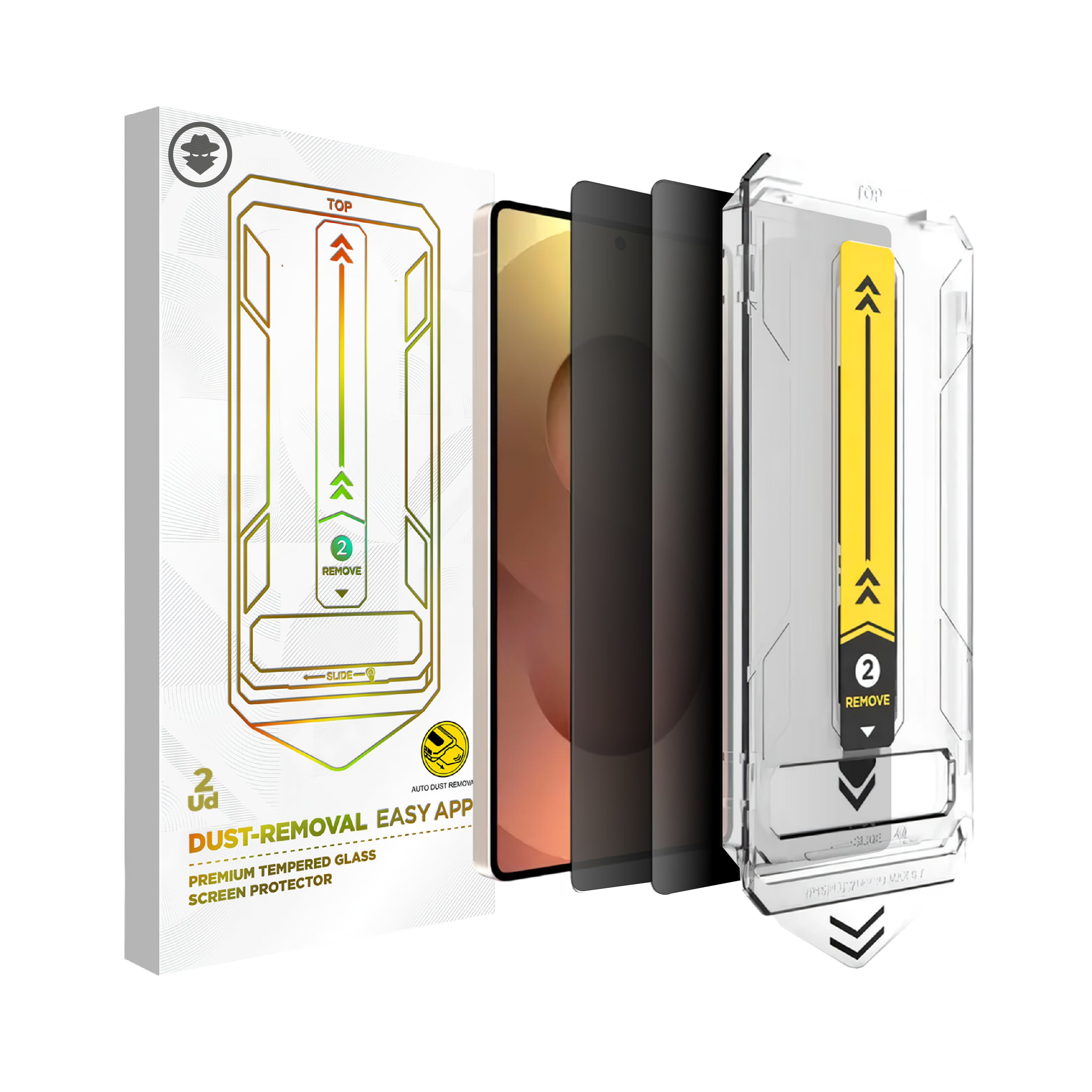 Protector de Pantalla Vidrio Templado 9H Privacy - Galaxy S24 Plus / S25 Plus (2 UND)