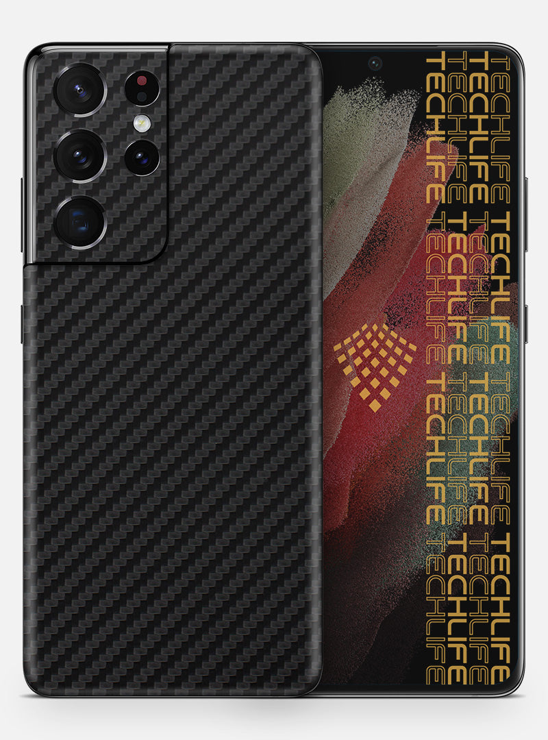 Skin Premium Black 3D Carbon para Samsung Galaxy S21 Ultra