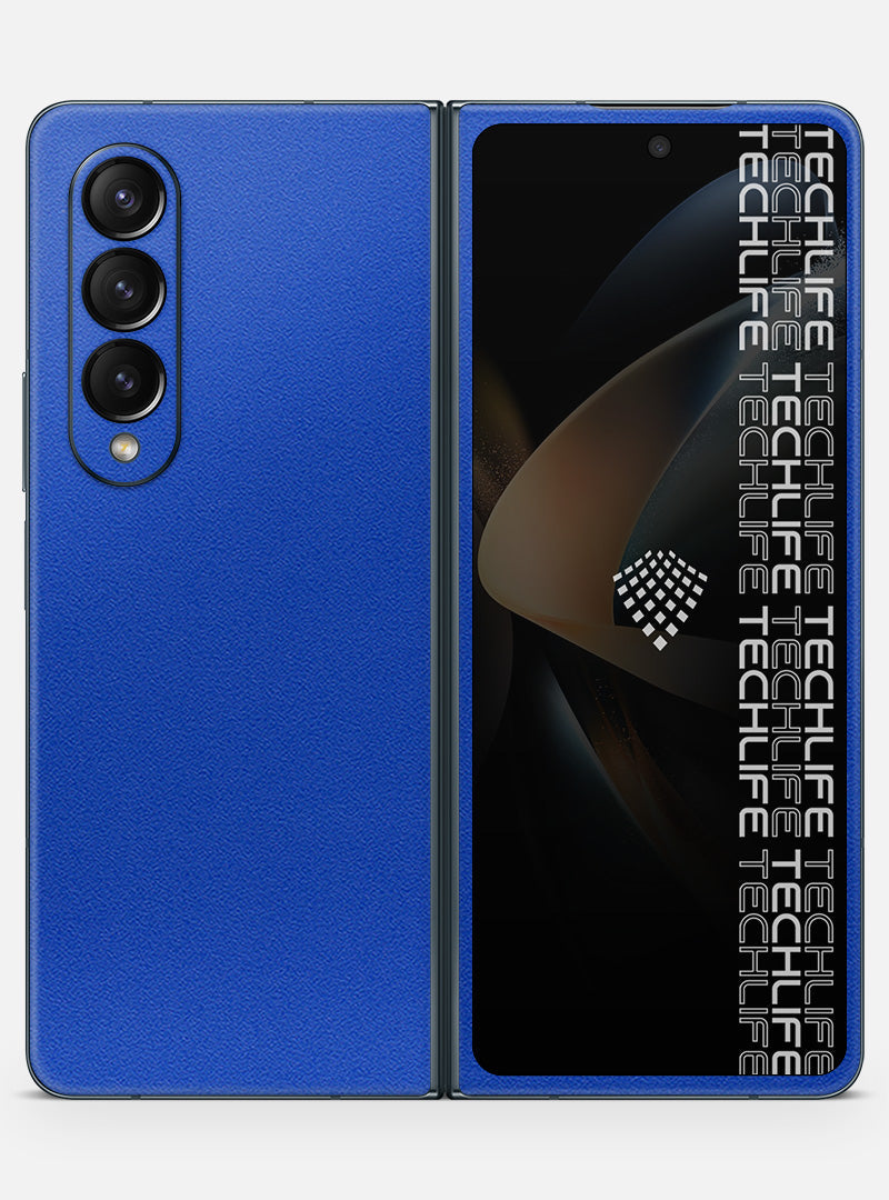 Skin Premium Color Azul Galaxy Z Fold 4