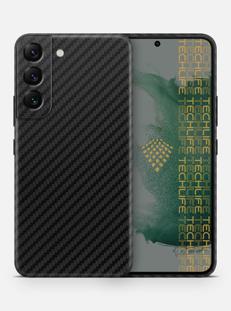Skin Premium Black 3D Carbon para Samsung Galaxy S22