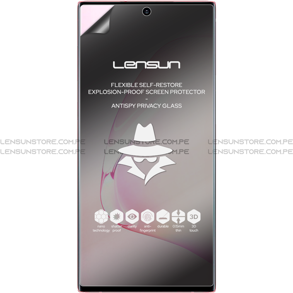 Protector de Pantalla Lensun Privacidad Mate Samsung Galaxy Note 10