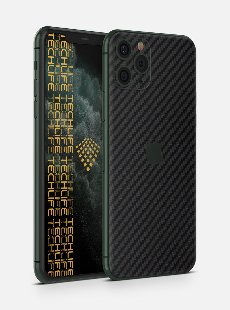 Skin Black 3D Carbon para iPhone 11 Pro