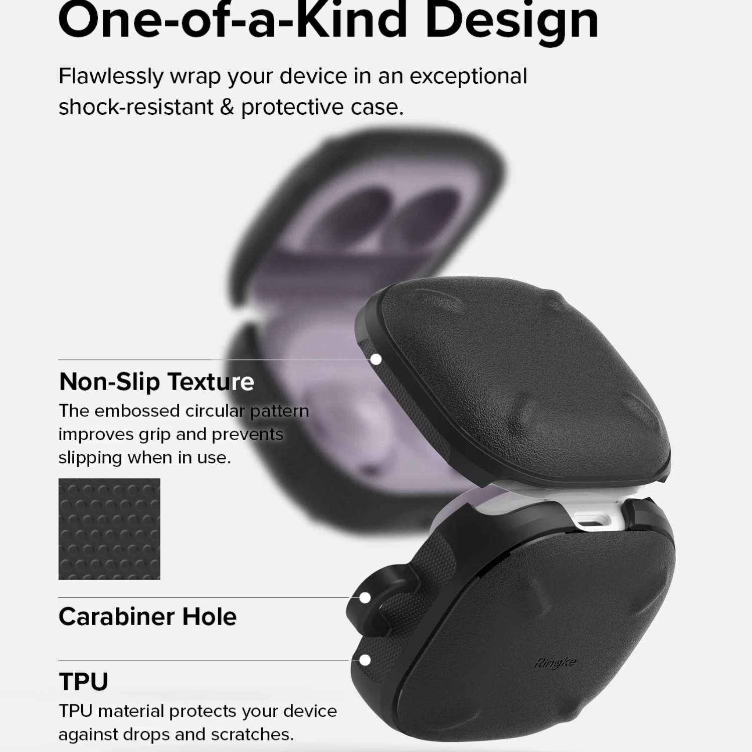 Case Ringke Onyx Galaxy Buds FE / Buds 2 Pro / Live / Buds Pro - Black