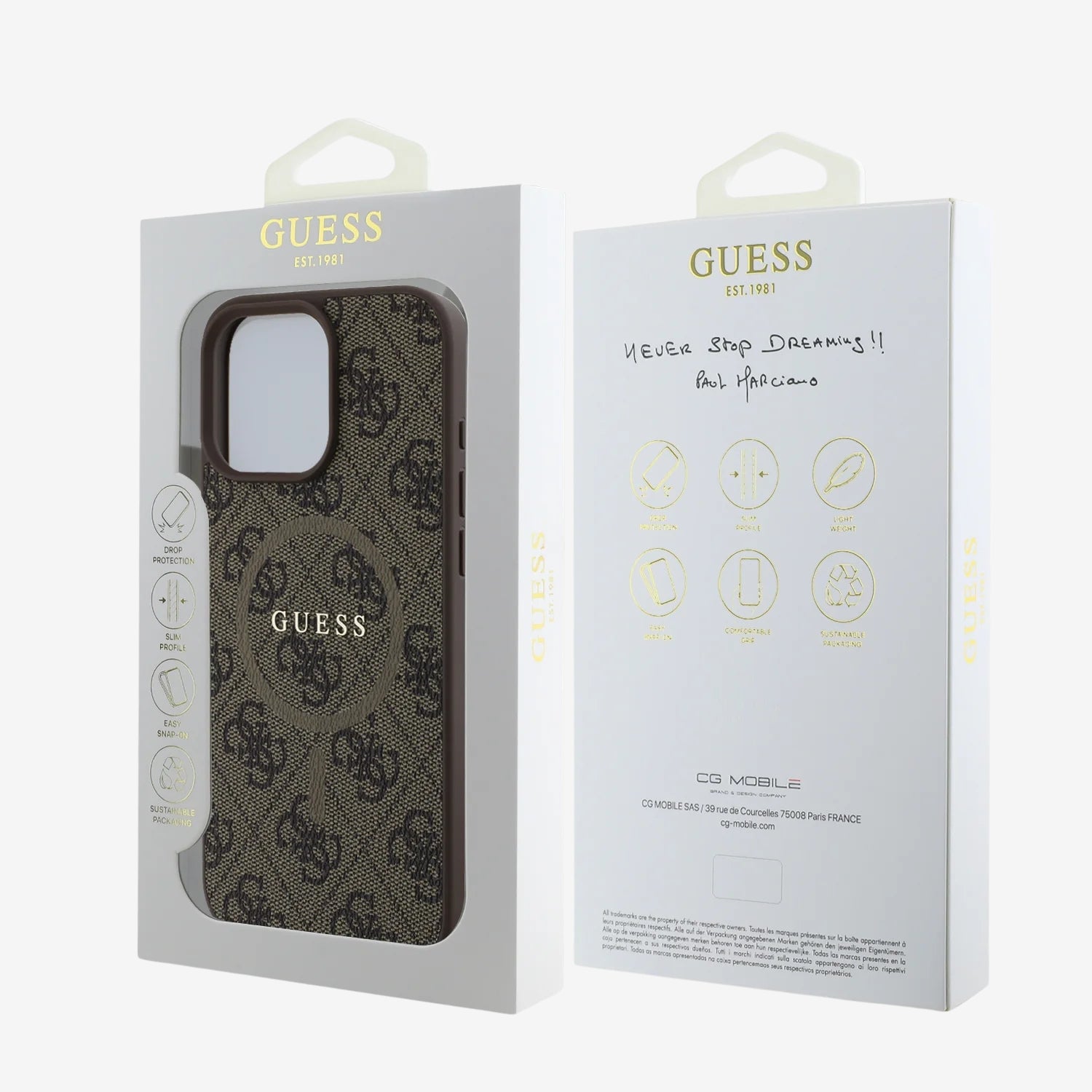 Case Guess Slim Cuero PU iPhone 16 Pro | 4G Colección