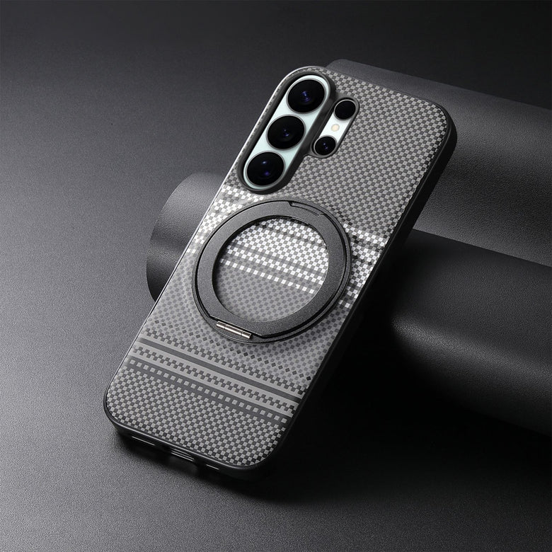 Case Diseño Fibra Con Parante Giratorio Galaxy S26 Ultra  (Magsafe)