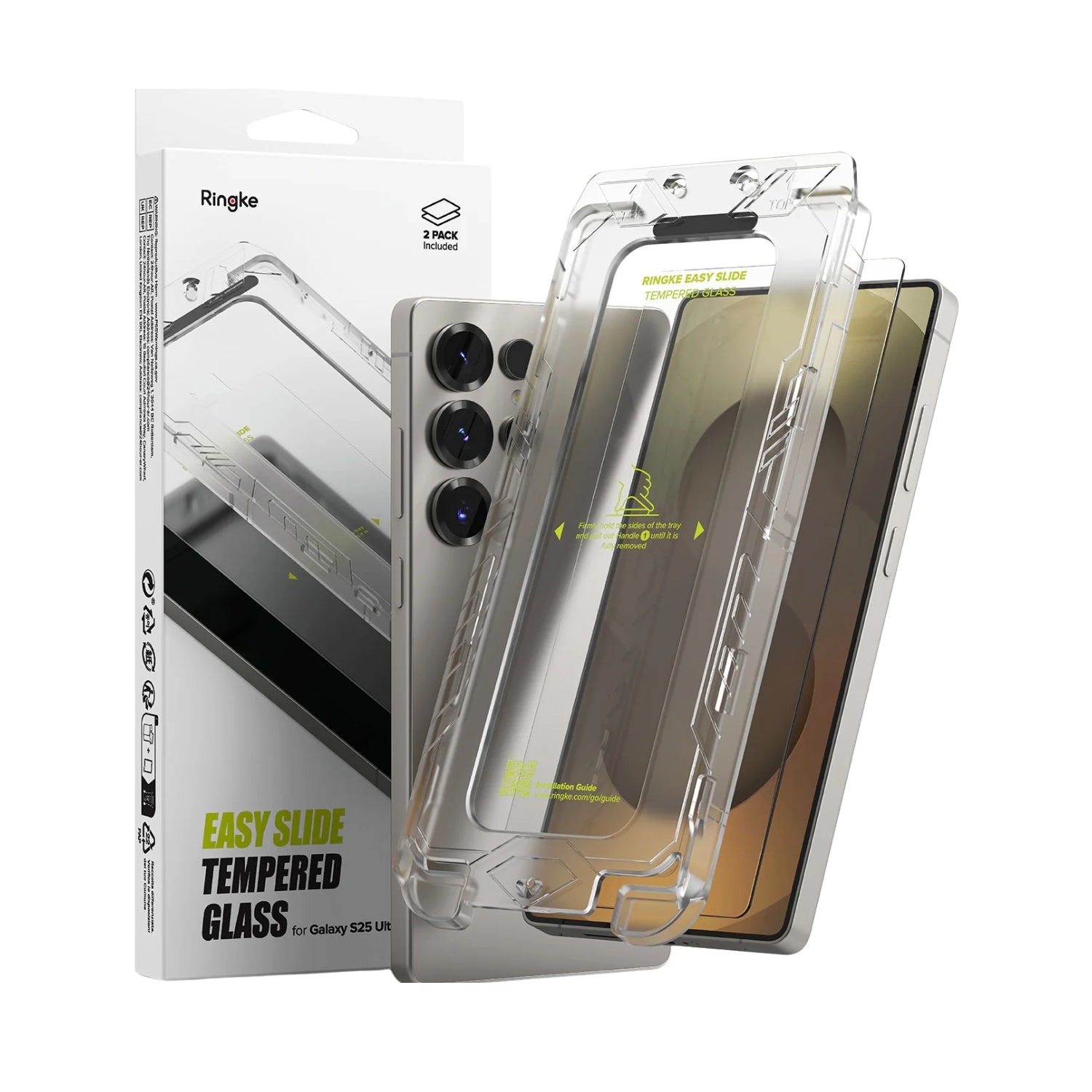 Protector de Pantalla Vidrio Ringke Galaxy S25 Ultra (2 Pack)