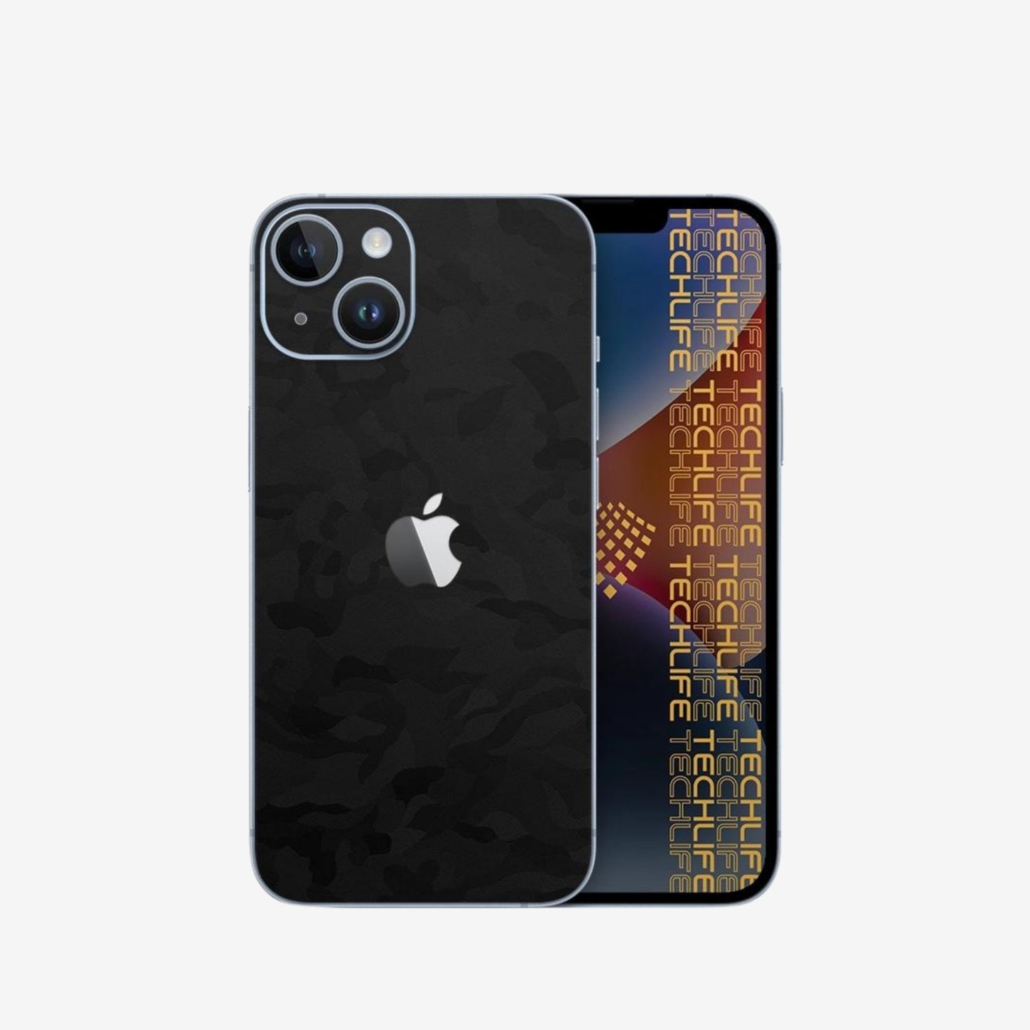 Skin Premium Camuflaje Espectro Negro iPhone 13 Mini