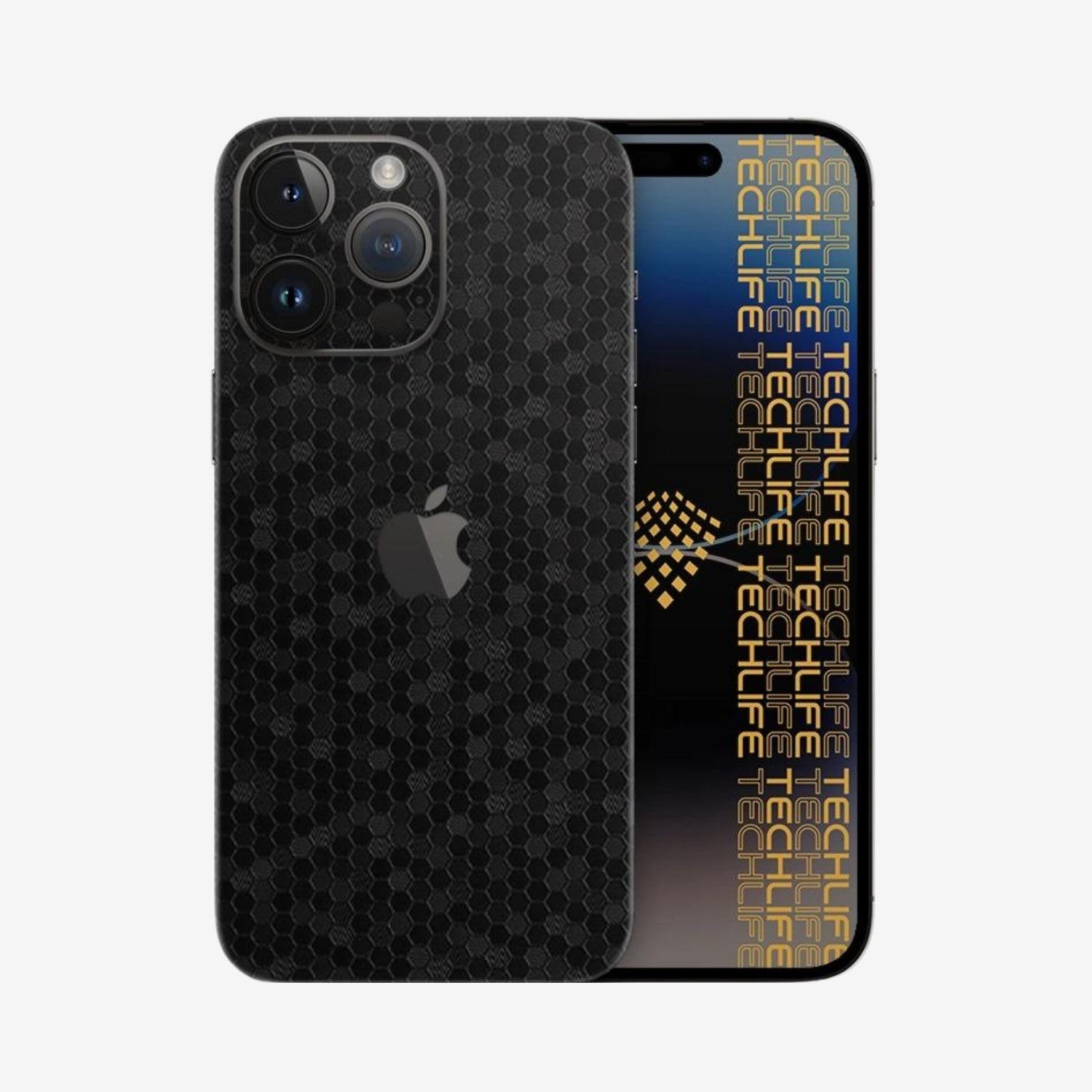 Skin Premium HexaTech Abismo Negro iPhone 15 Pro Max