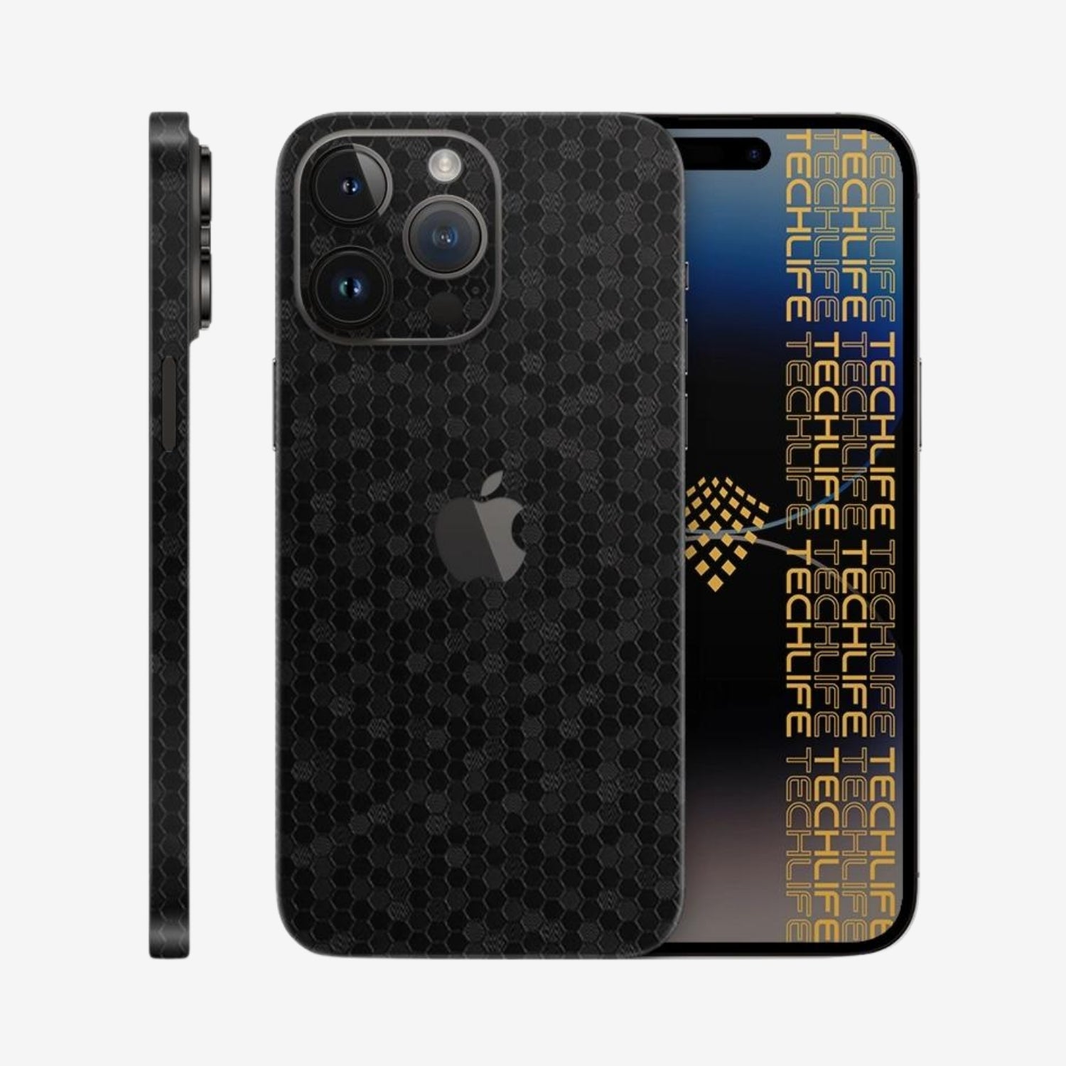 Skin Premium HexaTech Abismo Negro iPhone 15 Pro Max