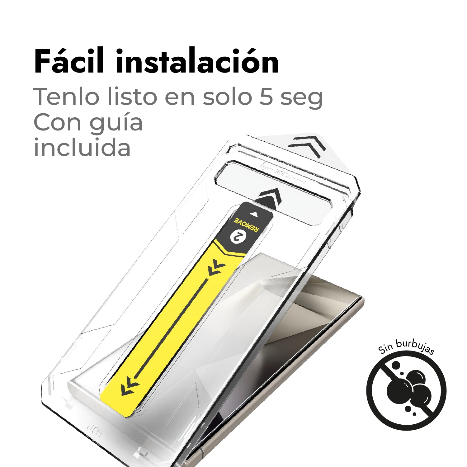 Protector de Pantalla + Vidrio Templado 9H - Galaxy S24 Ultra