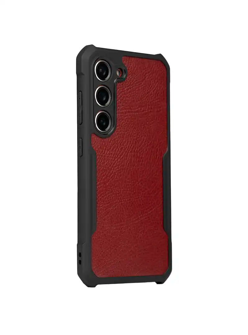 Case Antishock Dual Print Galaxy S23 - Cuero Merlot