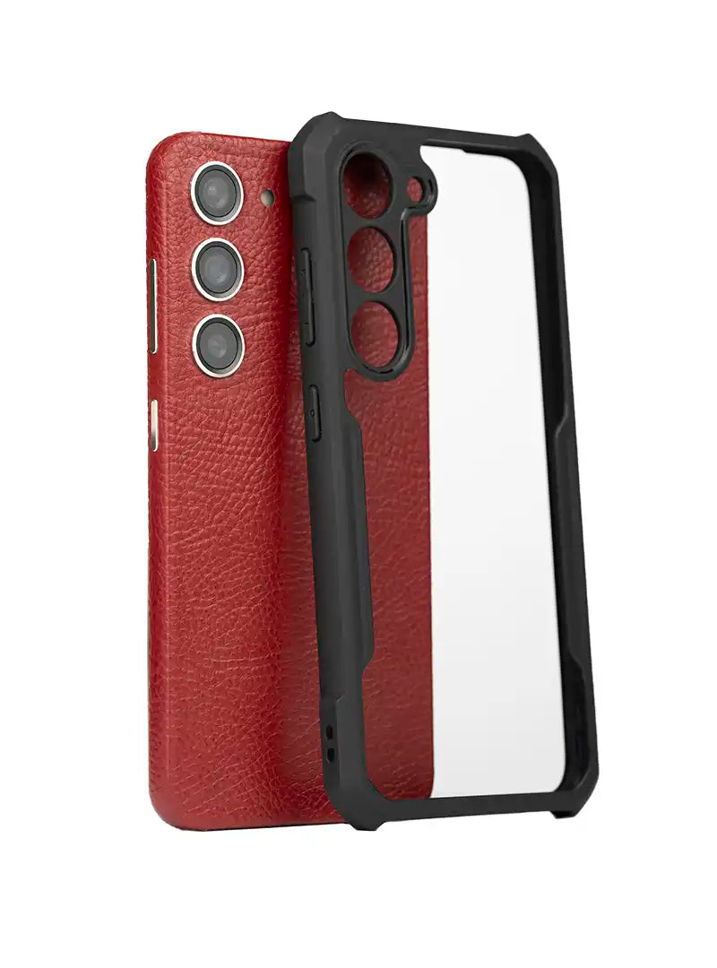 Case Antishock Dual Print Galaxy S23 - Cuero Merlot