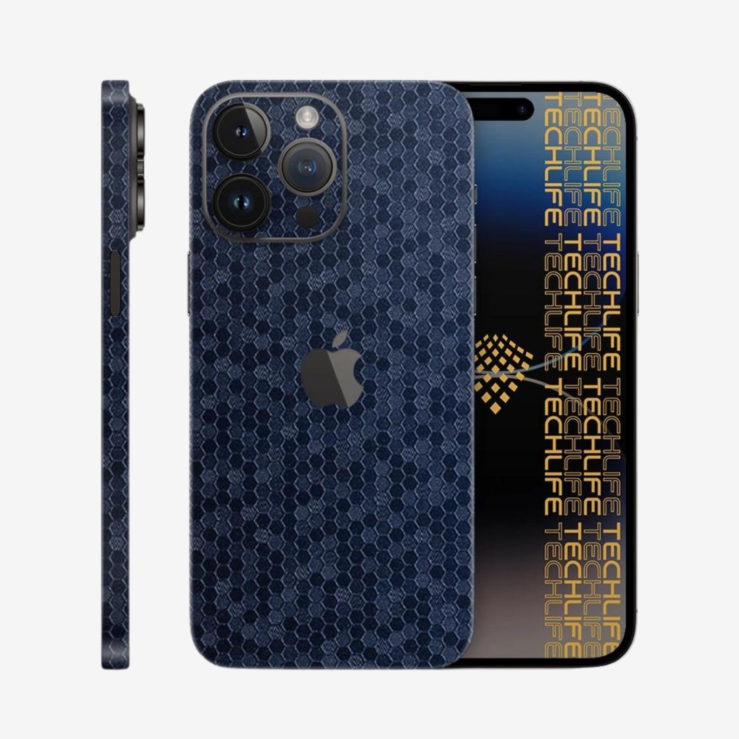 Skin Premium HexaTech Océano Azul iPhone 15 Pro Max