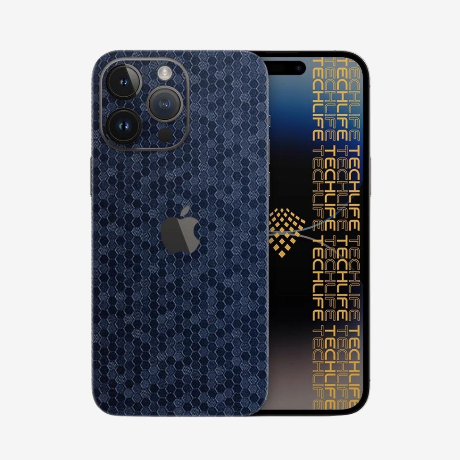 Skin Premium HexaTech Océano Azul iPhone 15 Pro Max