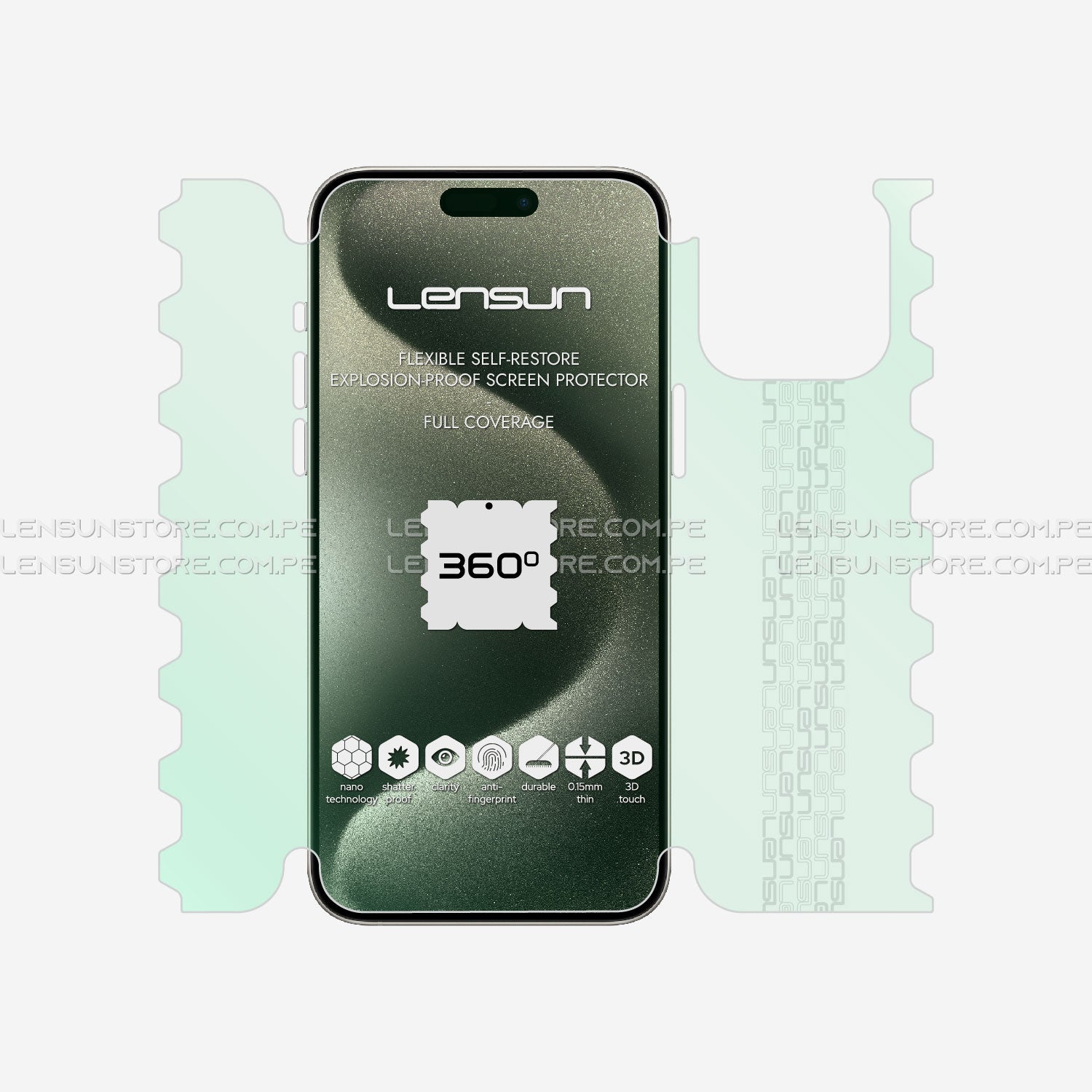 Lámina 360 Lensun - iPhone 15 Pro