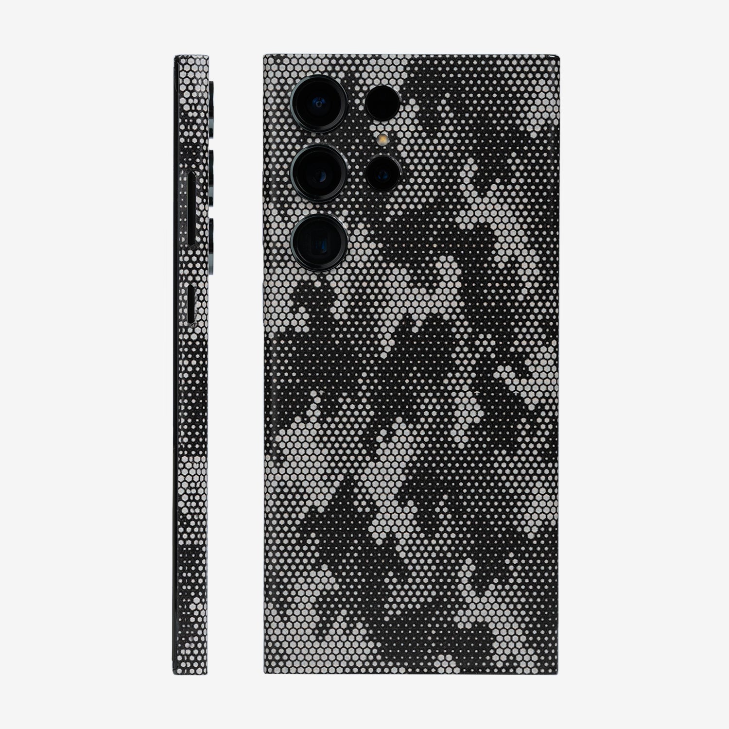 Skin Silver Camuflado Pixel Samsung Galaxy S22 Ultra