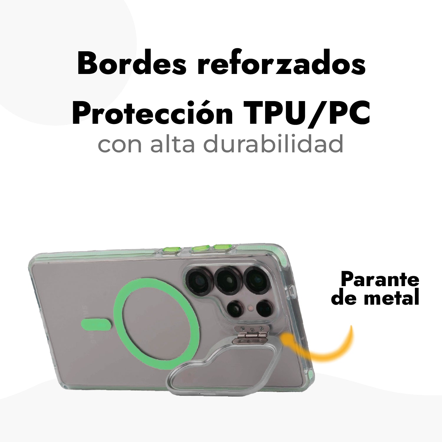 Case Antishock + Vidrio Antiespia + Protector de Cámara - Galaxy S25 Ultra
