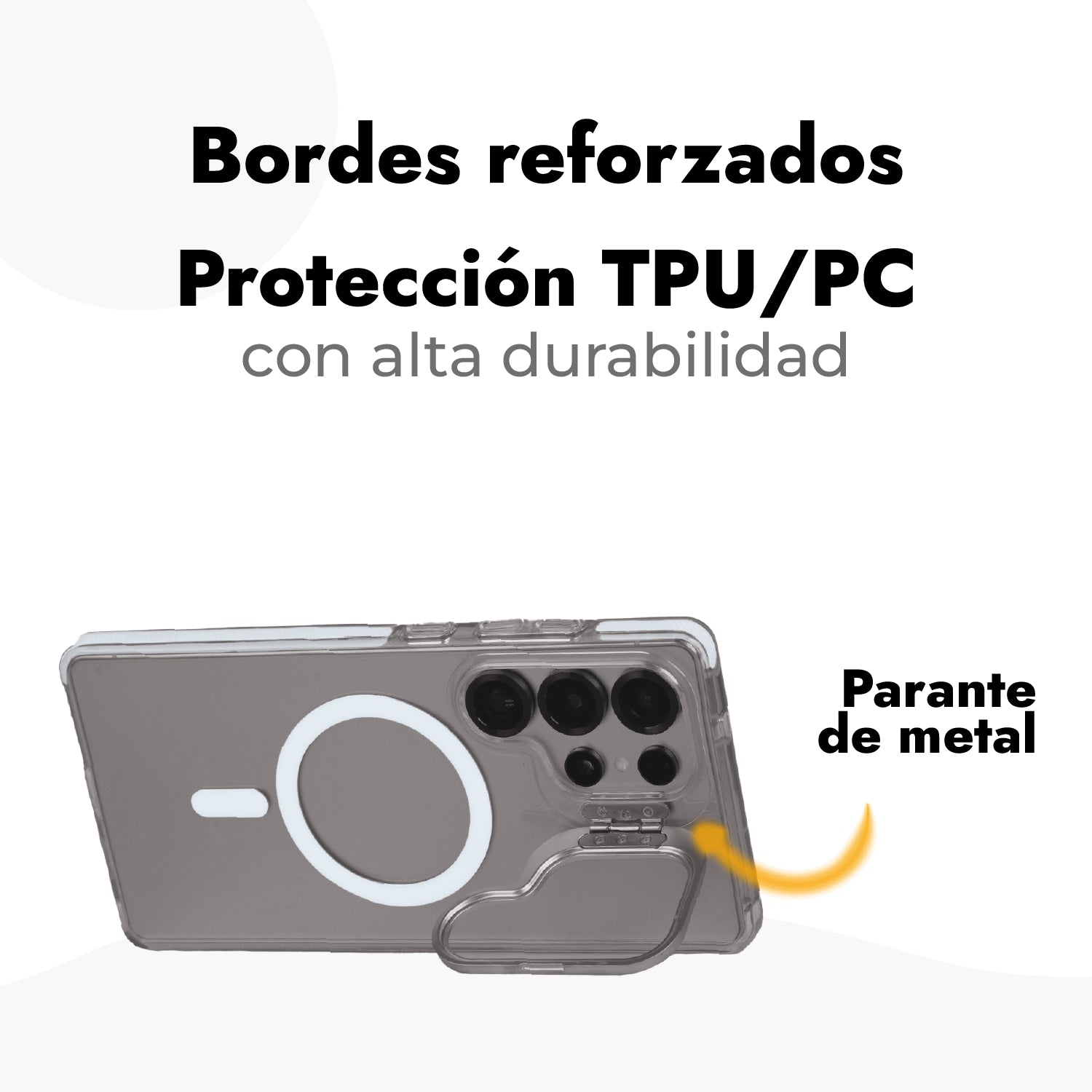 Case Antishock + Vidrio Antiespia + Protector de Cámara - Galaxy S25 Ultra