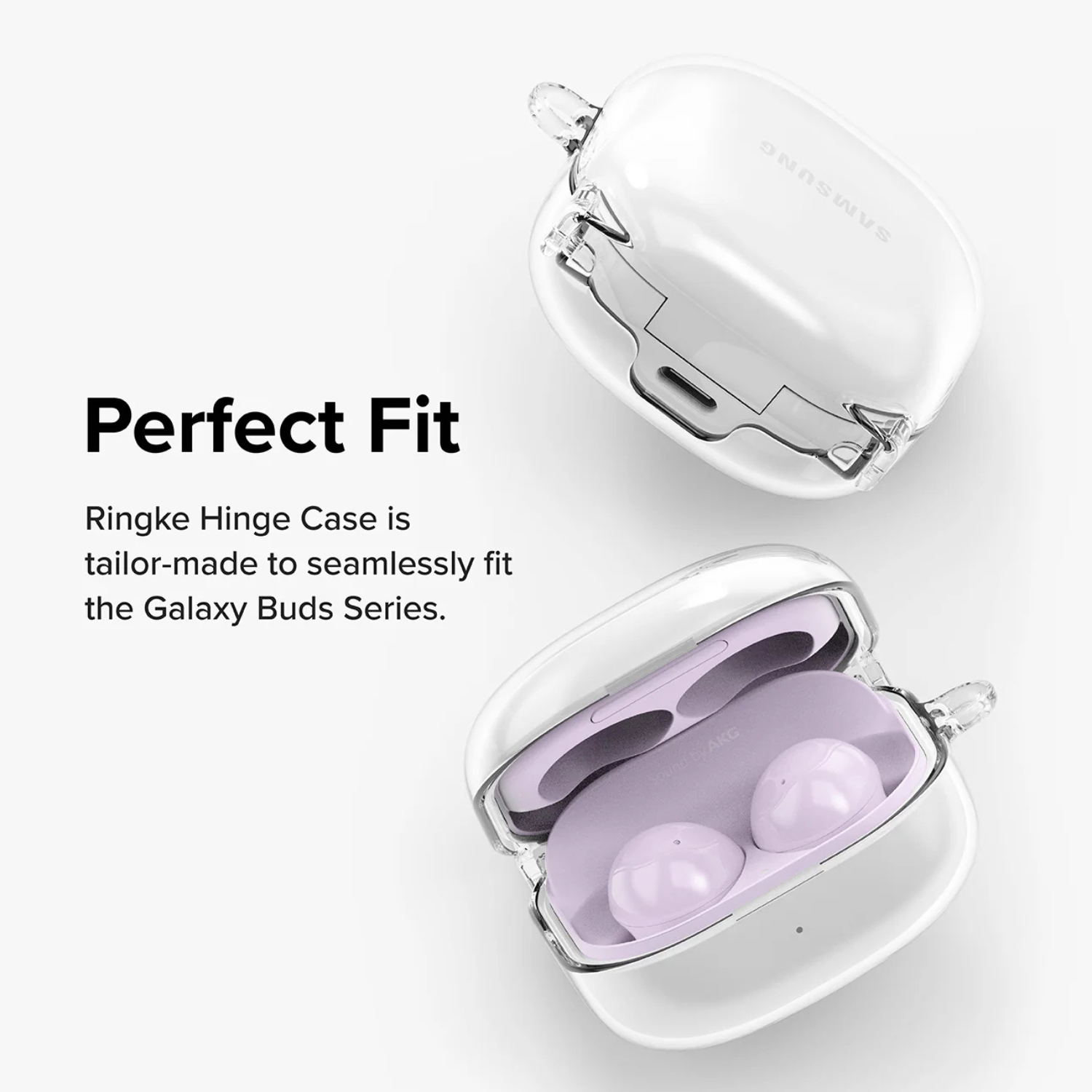 Case Ringke Transparente Hinge  Galaxy Buds FE / Buds2 / 2 Pro / Live / Buds Pro