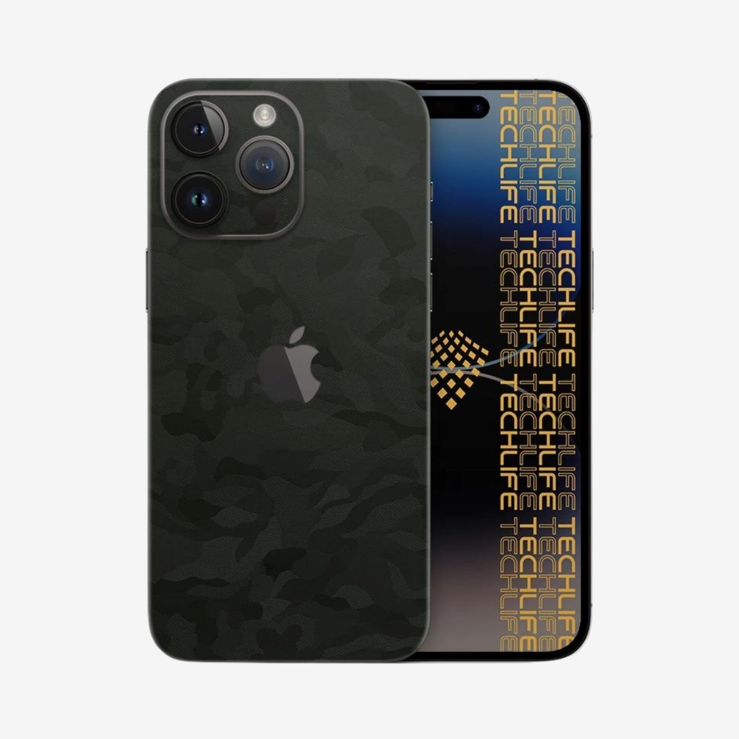 Skin Premium Camuflaje Comando Oscuro iPhone 14 Pro