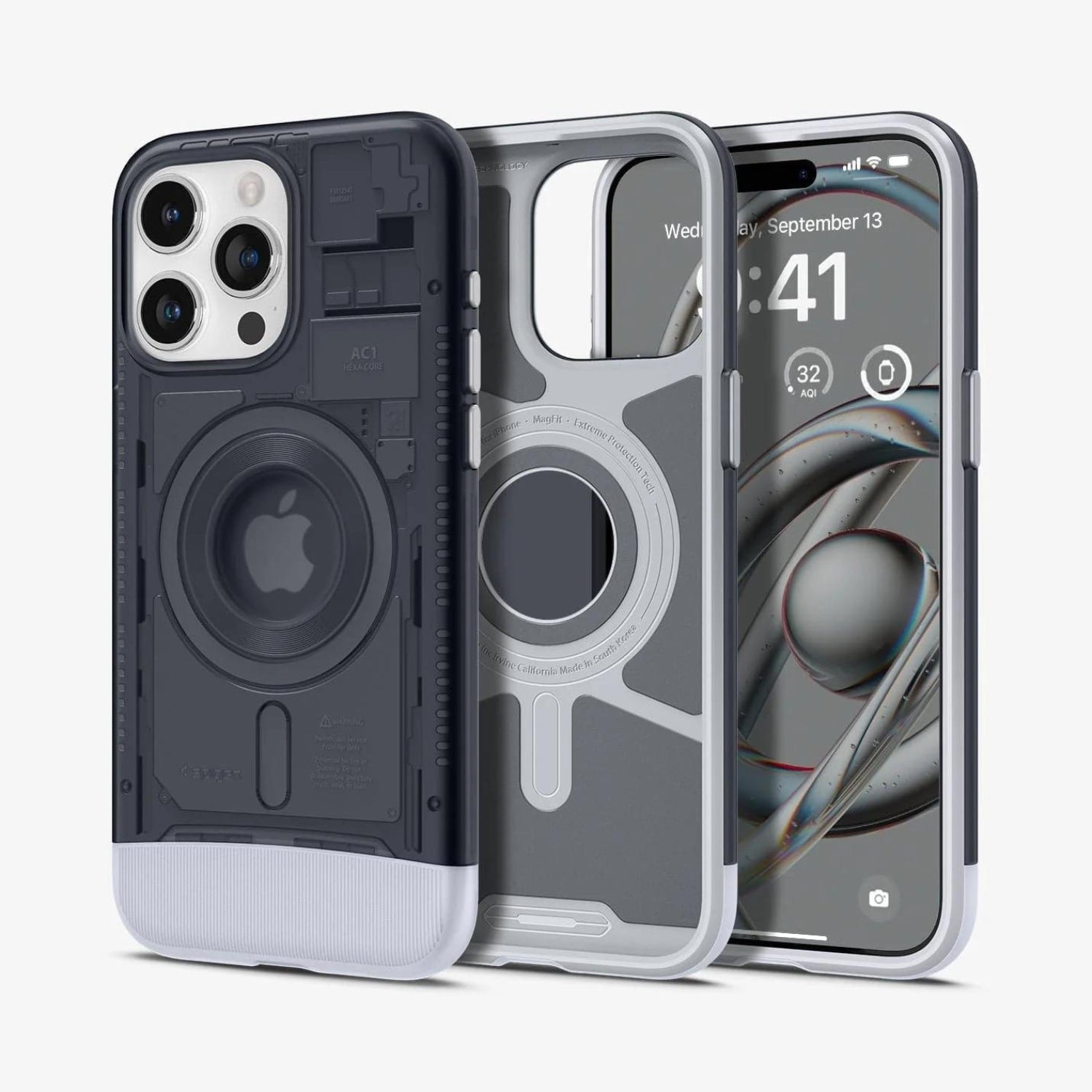 Case Spigen Classic C1 iPhone 15 Pro  | Magfit