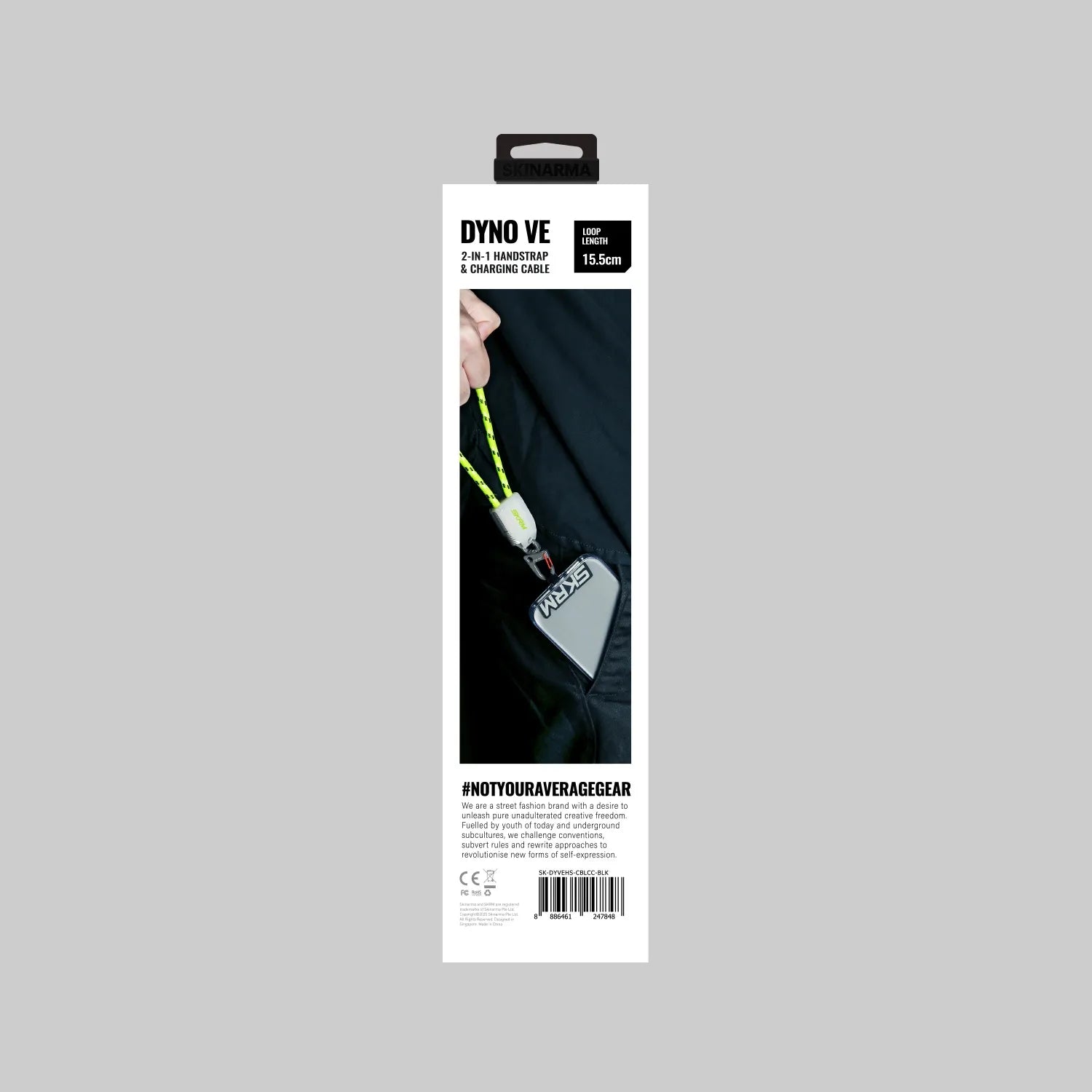 Correa Hand Strap Cargador 2 en 1 con Cable USB-C