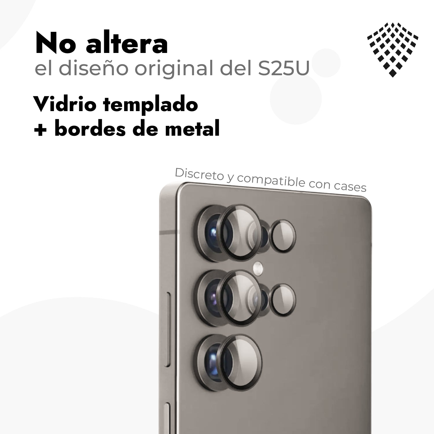 Case Antishock + Vidrio Antiespia + Protector de Cámara - Galaxy S25 Ultra