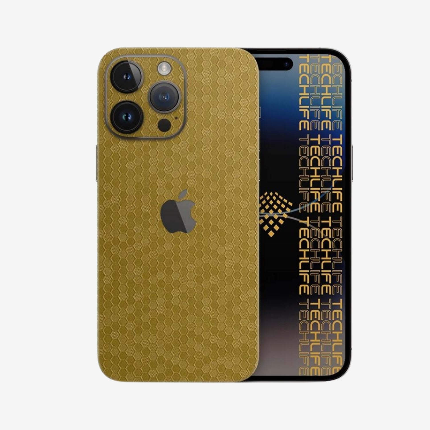 Skin Premium HexaTech Aurora Dorada iPhone 15 Pro Max