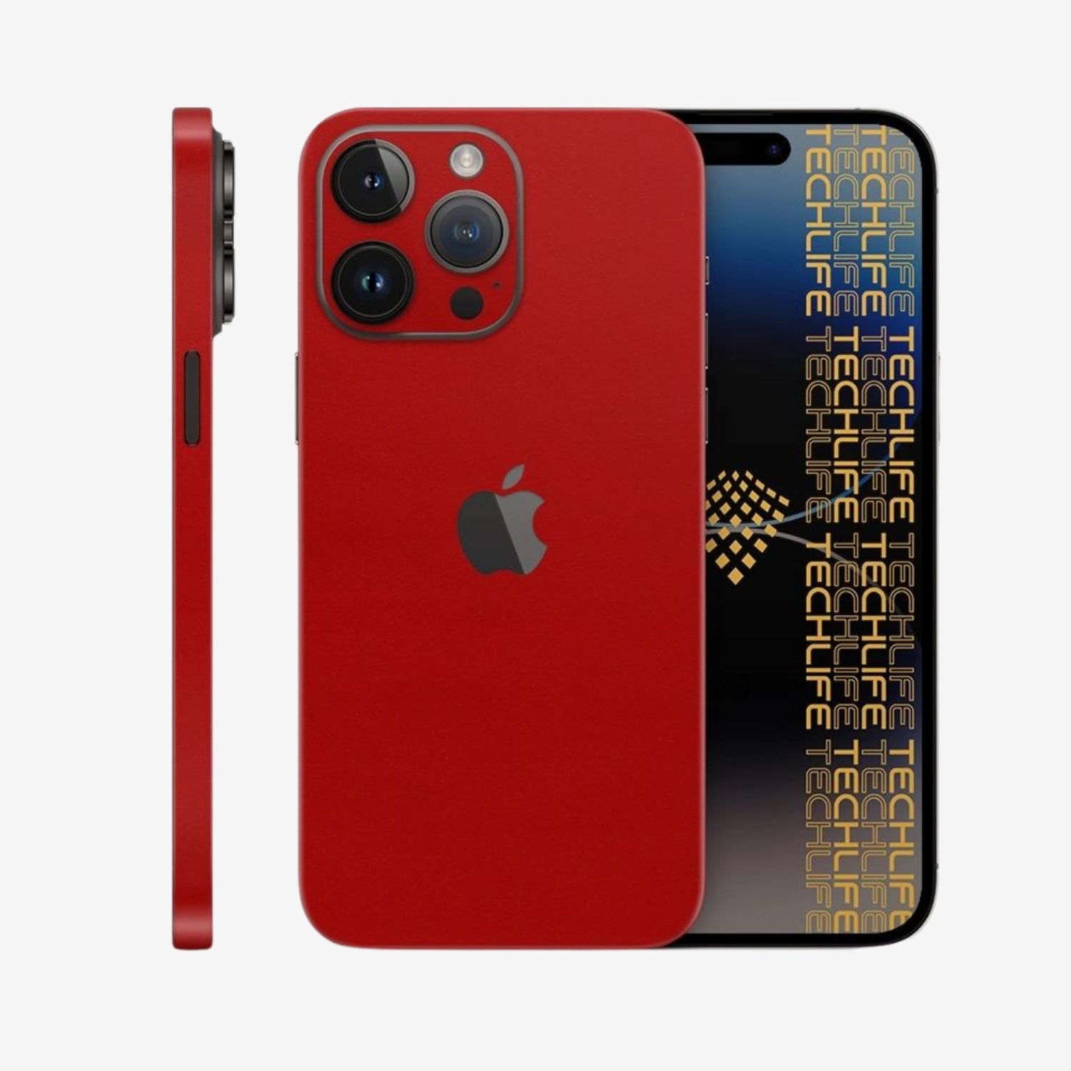 Skin Premium Alcantara Rojo iPhone 15 Pro Max