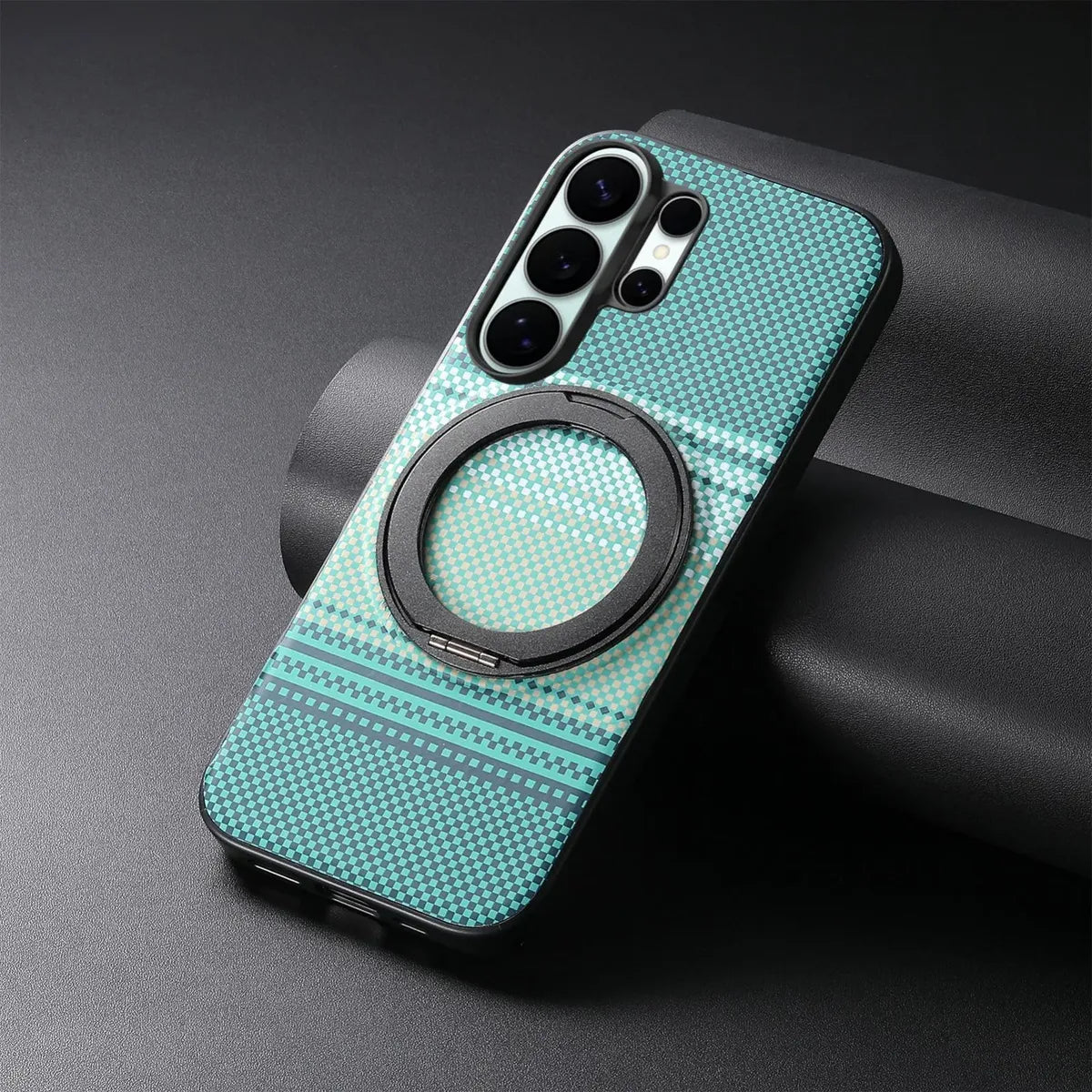 Case Diseño Fibra Con Parante Giratorio Galaxy A37 (Magsafe)