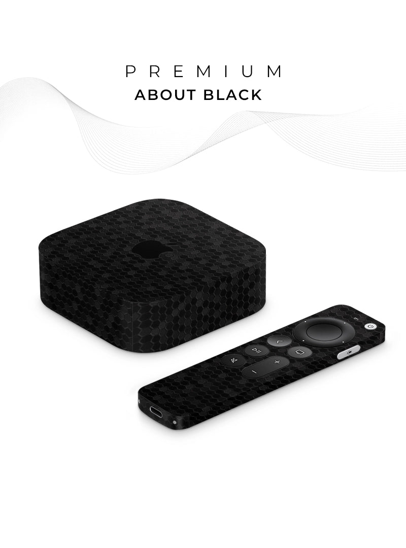 Skin Premium HexaTech Abismo Negro Apple TV 4K - 3G + Control