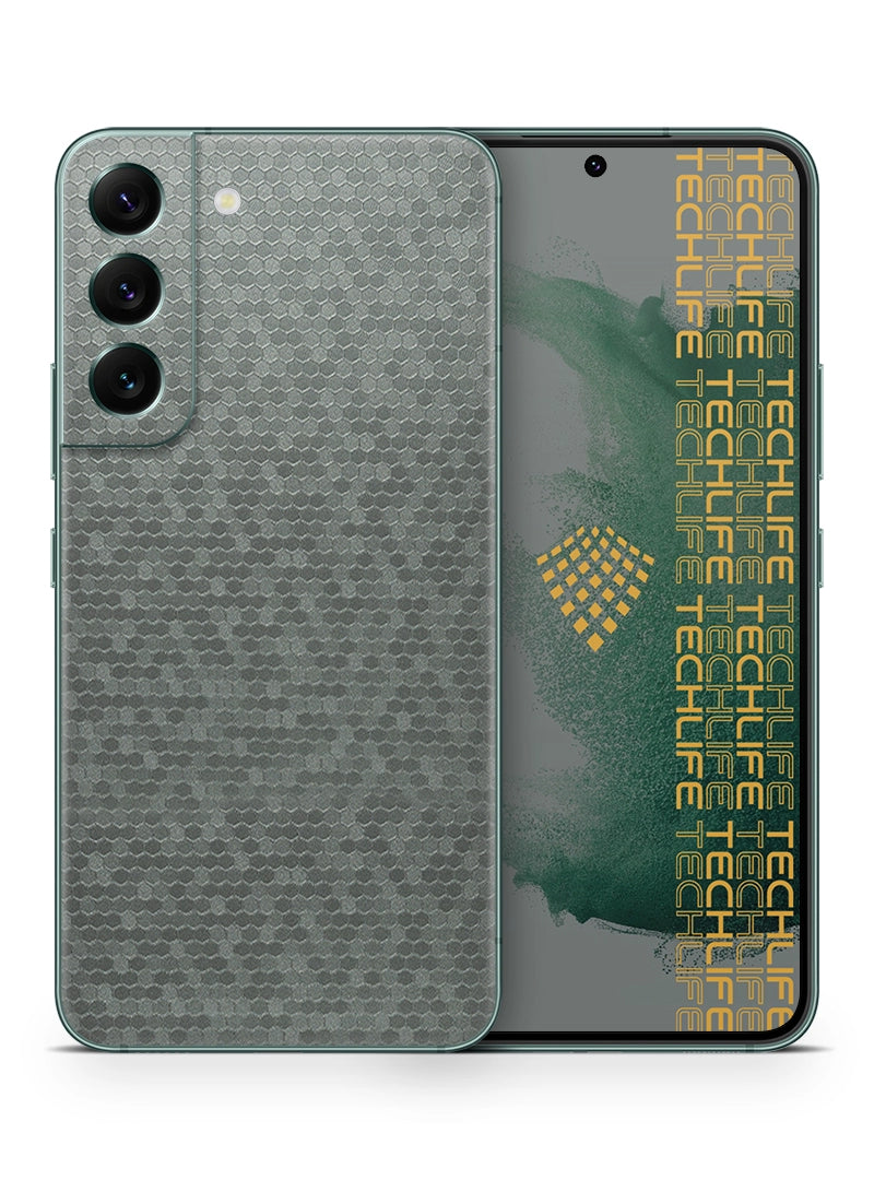 Skin Premium Panal de Abeja Titanium 3D Galaxy S22