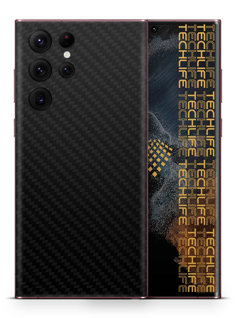 Skin Premium Carbono Negro Samsung Galaxy S22 Ultra