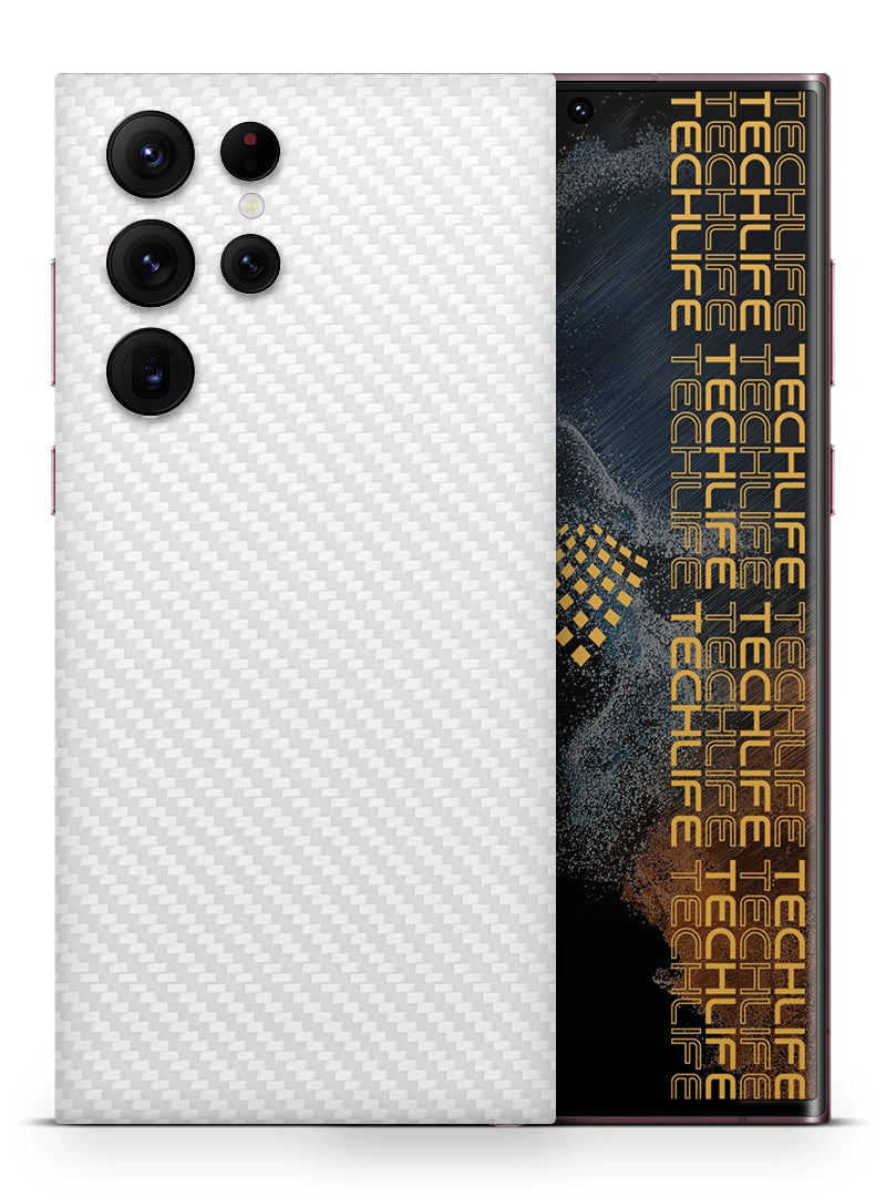 Skin Premium Carbono Blanco Samsung Galaxy S22 Ultra