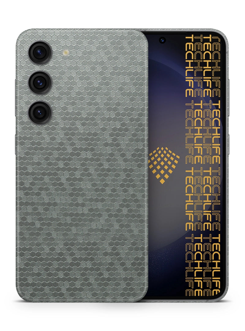 Skin Premium Panal de Abeja Titanium 3D Galaxy S23 Plus