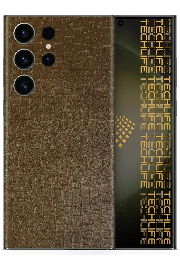 Skin Premium Cuero Reptil Exótico Samsung Galaxy S23 Ultra