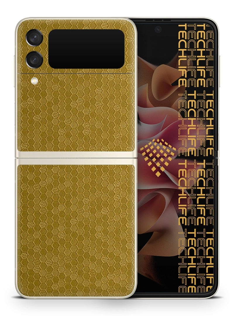 Skin Premium HexaTech Aurora Dorada Samsung Galaxy Z Flip 3