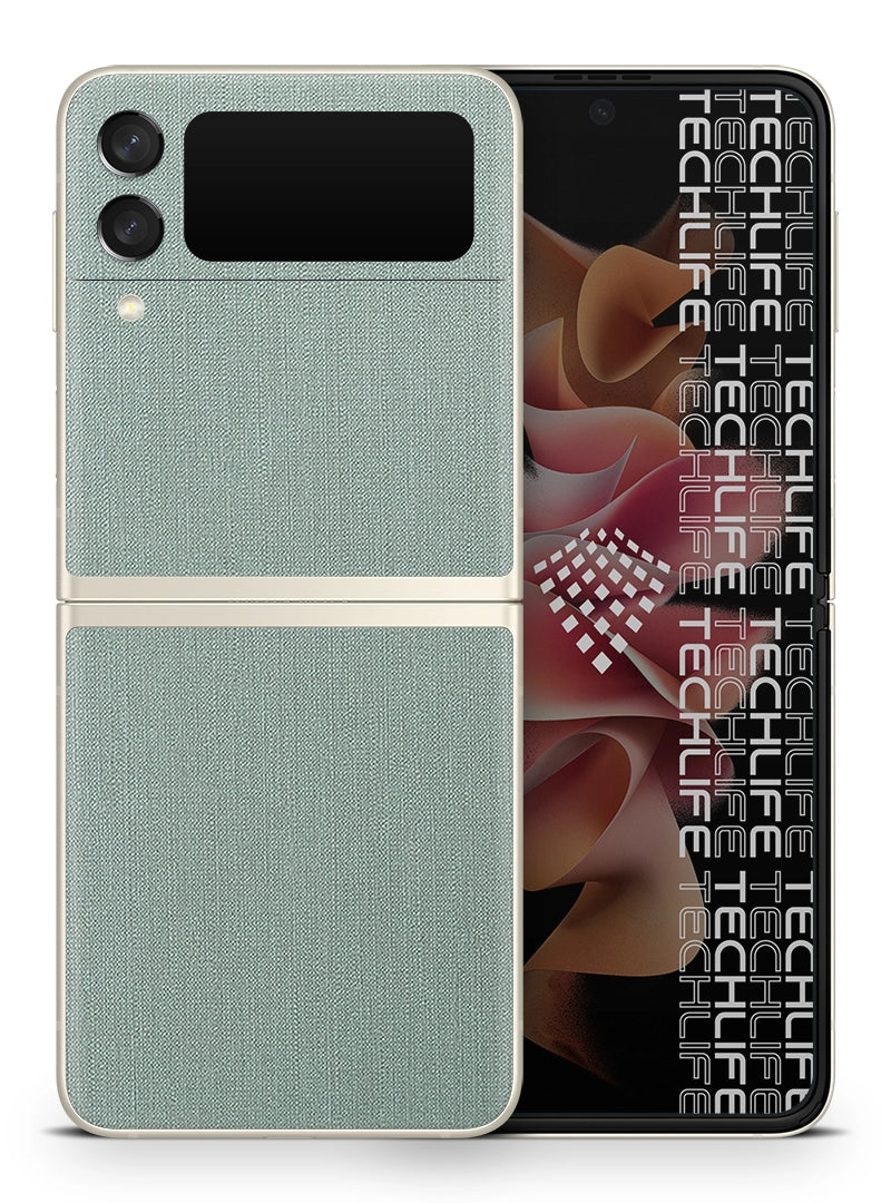 Skin Premium Mosaico verde acuarela Samsung Galaxy Z Flip 3