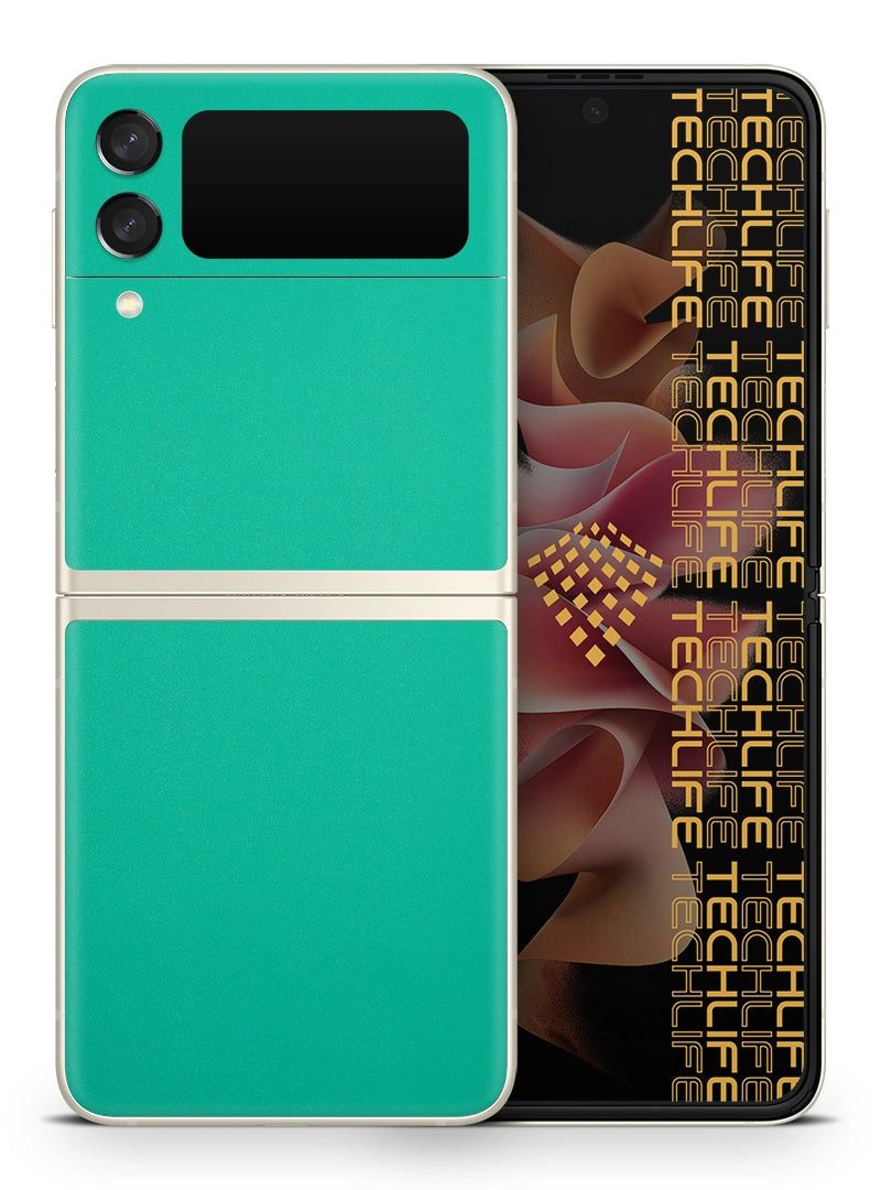 Skin Premium Color Aqua Esmeralda Samsung Galaxy Z Flip 3