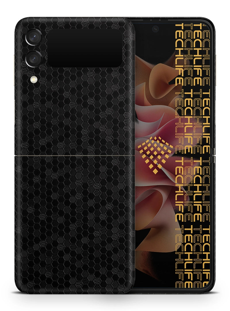 Skin Premium HexaTech Abismo Negro Samsung Galaxy Z Flip 3