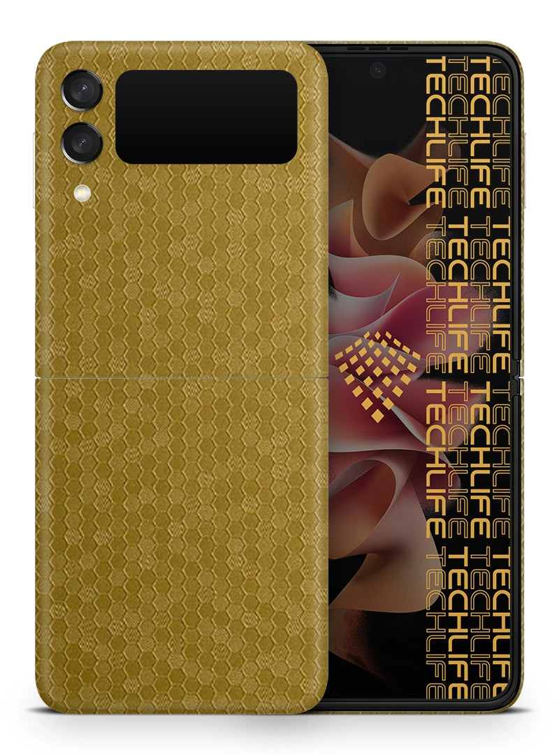 Skin Premium HexaTech Aurora Dorada Samsung Galaxy Z Flip 3