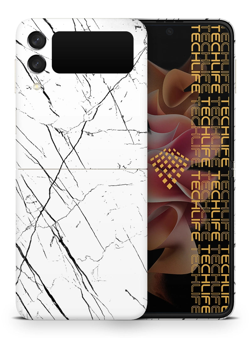 Skin Premium Marmol Monocromo Samsung Galaxy Z Flip 3