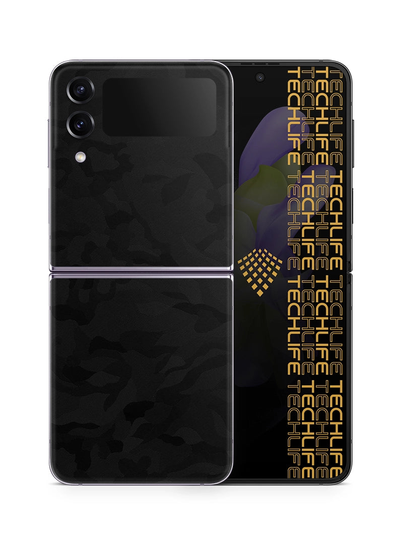 Skin Premium Camuflaje Espectro Negro Samsung Galaxy Z Flip 4