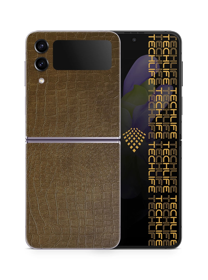 Skin Premium Cuero Reptil Exótico Samsung Galaxy Z Flip 4