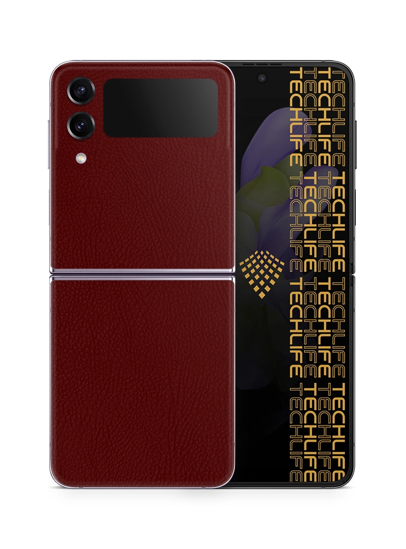 Skin Premium Cuero Merlot Samsung Galaxy Z Flip 4