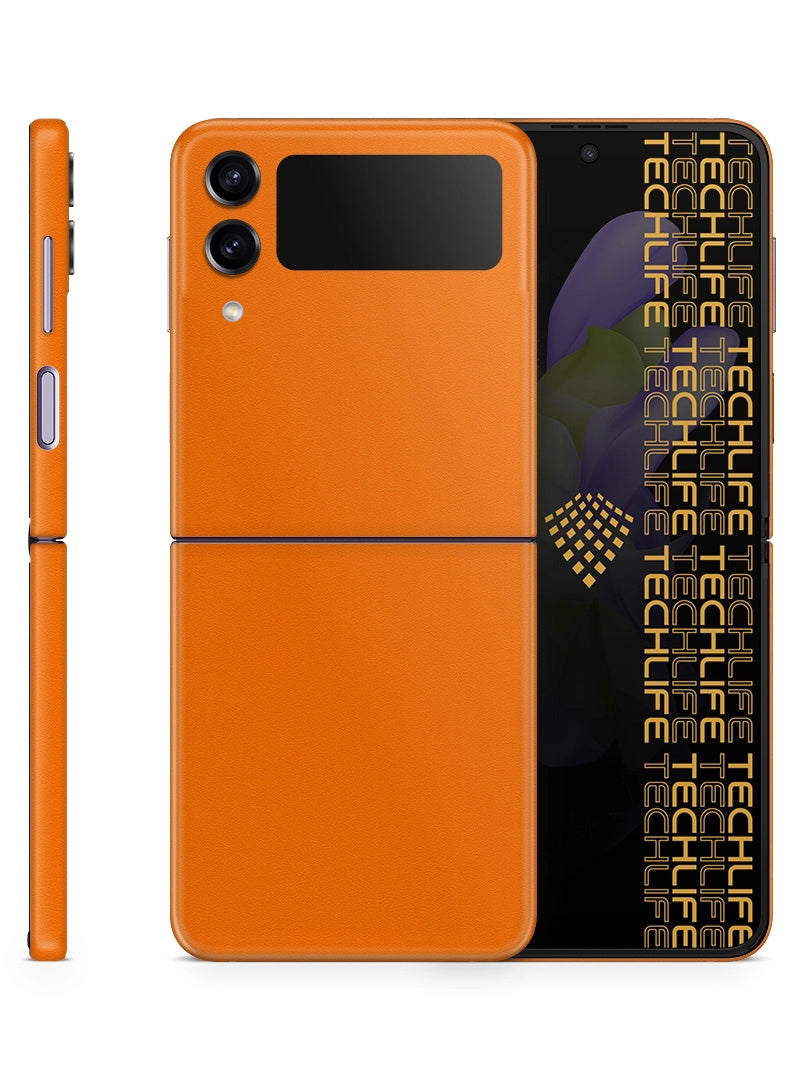 Skin Premium Alcantara anaranjado Samsung Galaxy Z Flip 4