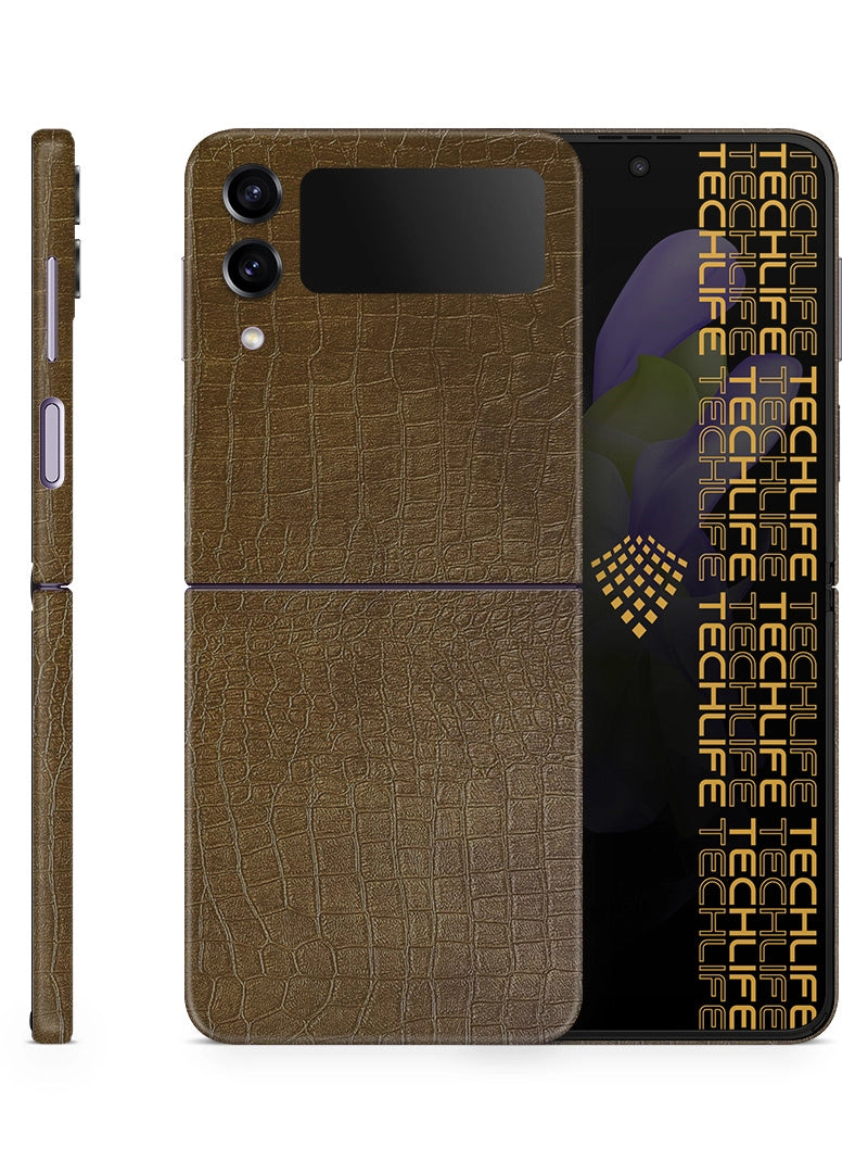 Skin Premium Cuero Reptil Exótico Samsung Galaxy Z Flip 4