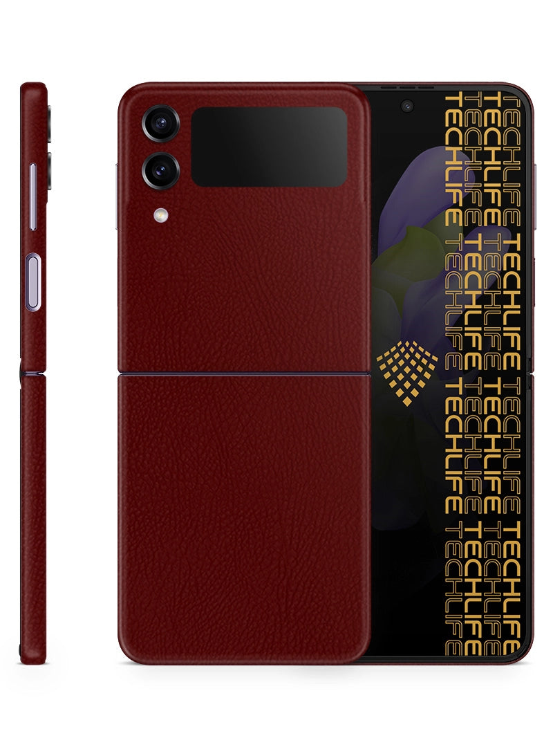 Skin Premium Cuero Merlot Samsung Galaxy Z Flip 4